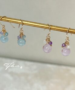 Alternative view of Fleur 14KGF 寶石小果實風耳環