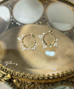 Alternative view of Fleur 14KGF 蕾絲系列-花織-白雪