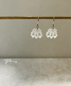 Alternative view of Fleur 14KGF 蕾絲耳環-花傘
